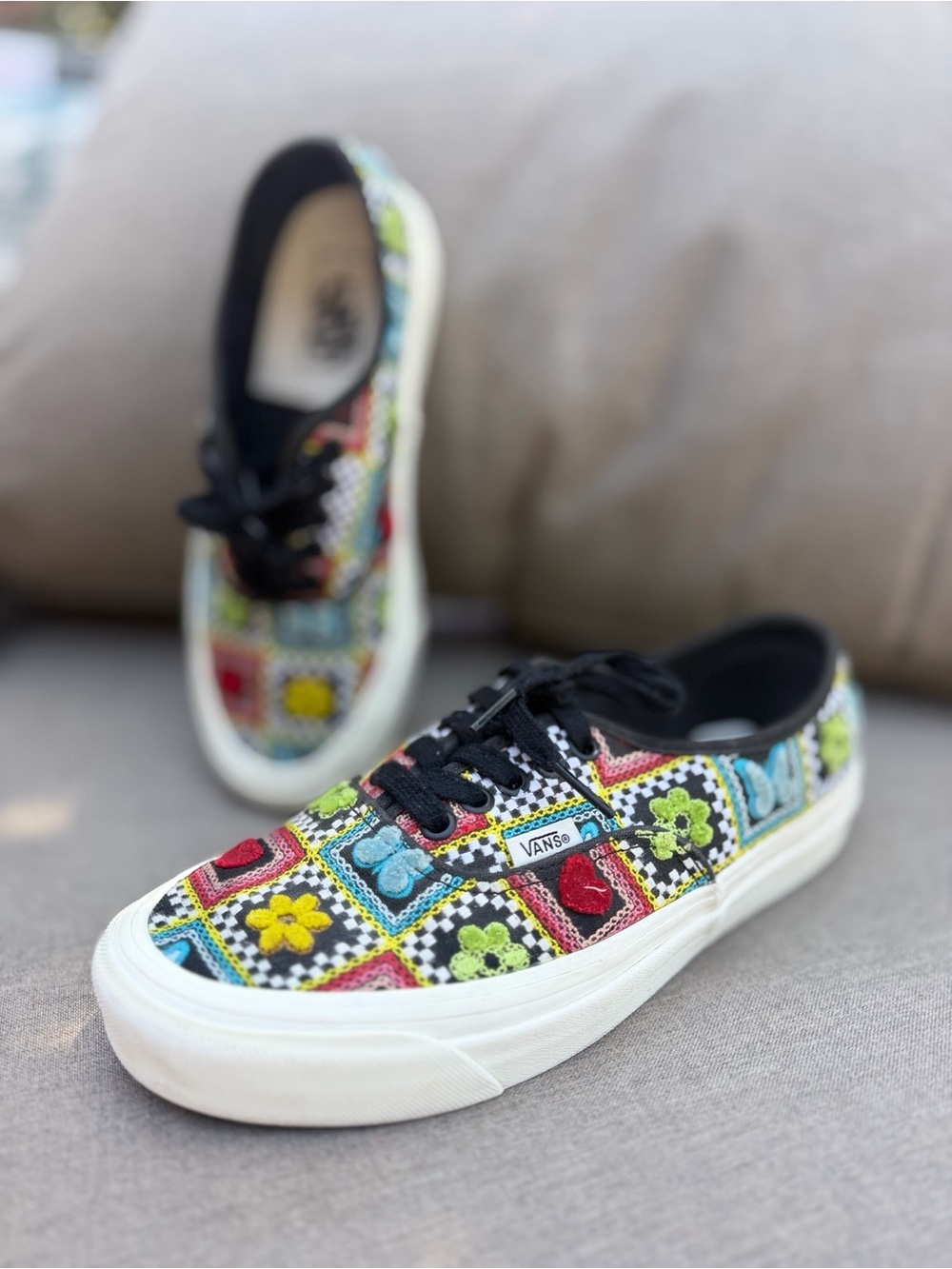 Vans Craft Authentic DX 'Multi Boho Mosaic Slip-On Sneakers - Multicolor